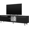 Selsey Móvel de TV TV Lefyr Preto (137 x 51 x 35)