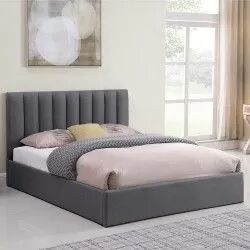 Cama de Casal Elevatória AUSSIE II Cinzento L140 x P190 cm