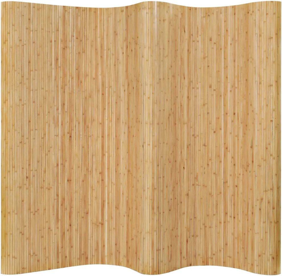 vidaXL Biombo/divisória de sala 250x165 cm bambu natural