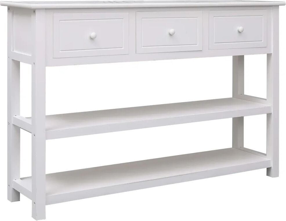 vidaXL Aparador 115x30x76 cm madeira branco