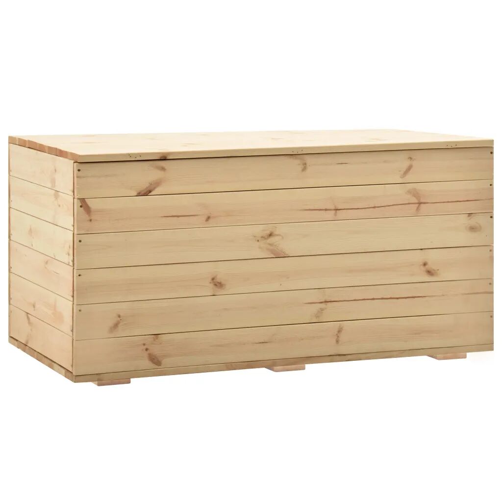 vidaXL Caixa de arrumação 120x63x50,7 cm madeira de pinho maciça
