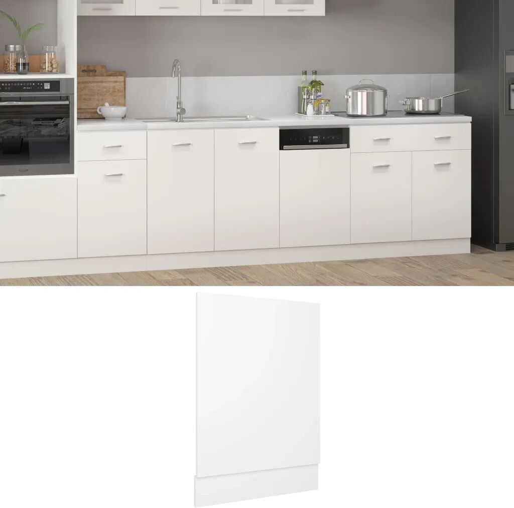 vidaXL Painel máquina de lavar louça 45x3x67 cm contraplacado branco