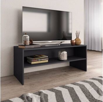 Vidaxl Móvel TV Contraplacado 800047 (100 x 40 x 40 cm - Compensado - Cinzento)