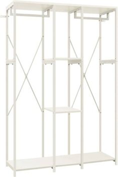 Vidaxl Roupeiro (Metal - Branco - 110x40x167 cm)