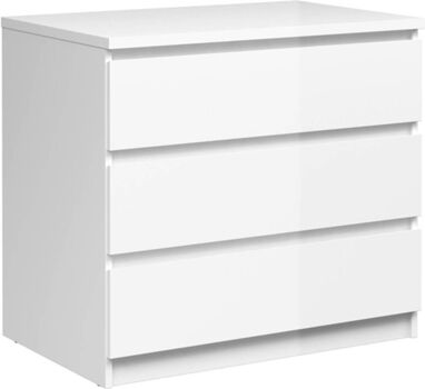 Dmora Cómoda Branco (Laminado Lacado - 77x70.1x50 cm)