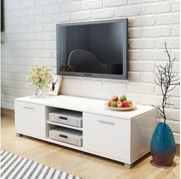 Vidaxl Móvel TV 243041 (120 x 40.3 x 34.7 cm - Compensado - Branco)