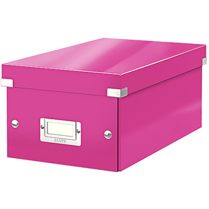 Box Leitz Click & Store Dvd Rosa