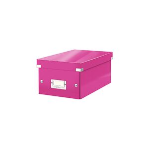 Box Leitz Click & Store Dvd Rosa