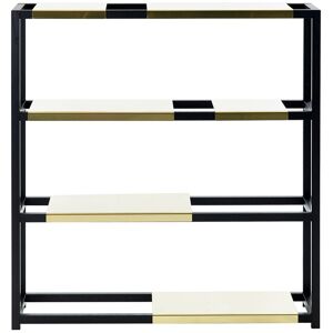 Adea - The Botanic Shelf High, Black Oak Frame Black Shelves Included, 4x52cm  2x26cm - Svart - Svart - Hyllor - Metall/trä