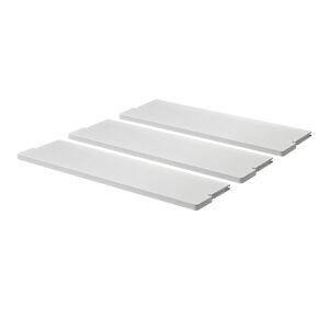 Massproductions - Gridlock Shelf W800 (3 Pc) - White Stained Ash - Vit - Hyllor & Hyllsystem - Trä