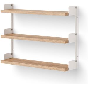 New Works - Tea Shelf Oak - Träfärgad - Vägghyllor - Metall/trä