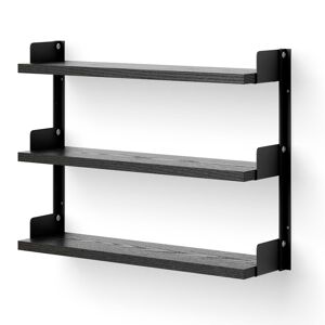 New Works - Tea Shelf Black Ash - Svart - Vägghyllor - Metall/trä