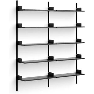 New Works - New Works Library Shelf 190 Black Ash/black - Svart - Hyllor & Hyllsystem