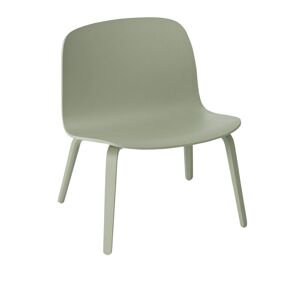 Muuto - Visu Lounge Chair, Dusty Green - Dusty Green - Grön - Fåtöljer - Metall/trä