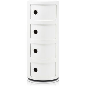 Kartell - Componibili 4985, White, 4 Compartments - Vit - Hurtsar - Plast