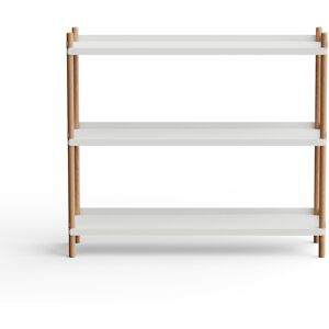 Nine - Bolt Shelving 1000 - 3 Shelves Oak Natural Grey - Grey - Grå - Hyllor & Hyllsystem - Metall/trä