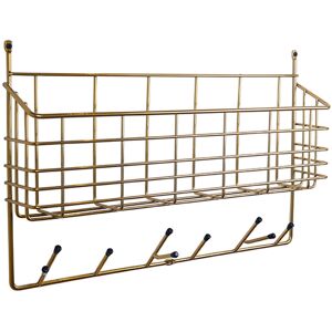 Maze Interior - Mitten Shelf, Brass Matte - Guld - Hyllor & Hyllsystem - Metall