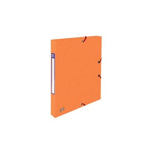 Dokumentbox med gummiband   25mm   Oxford elastobox Top File+   orange