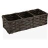 BigBuy Home Korg Brun 3 fack Polyeten (15,2 x 10,2 x 35,6 cm)