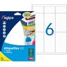 Agipa 114022 Universal-Etiketten, 80 x 45 mm, weiß