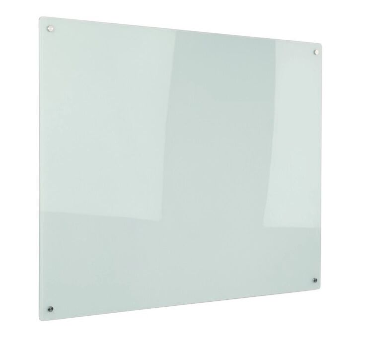 B2B Partner Sklenená magnetická tabuľa, biela, 70 x 50 cm