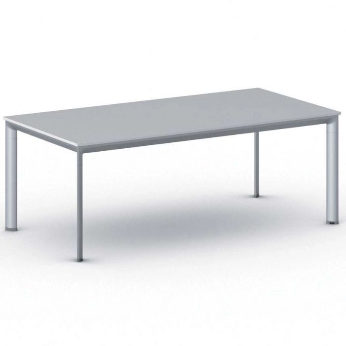 B2B Partner Rokovací stôl primo invitation 2000 x 1000 x 740 mm, sivá