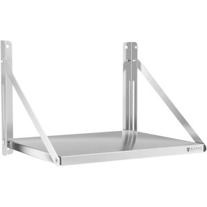 Royal Catering Wall Shelf - folding - 60 x 45 cm - 40 kg - stainless steel RC-BFWS6045