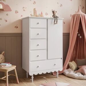 Harriet Bee Gunward 4 - Drawer Chest of Drawers white 140.0 H x 84.0 W x 50.0 D cm