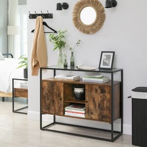 Borough Wharf Kirkhill Sideboard black/brown 80.0 H x 100.0 W x 35.0 D cm