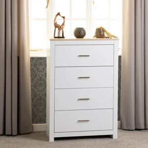 Marlow Home Co. Henryville 4 - Drawer Chest of Drawers white 114.0 H x 80.0 W x 40.0 D cm