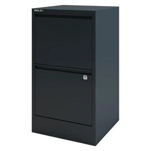 Bisley Home Filer 2 Drawer Filing Cabinet gray 67.2 H x 41.3 W x 40.0 D cm