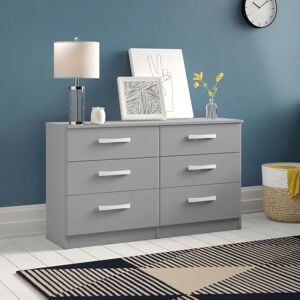 17 Stories Marquitta 6 Drawer 127.5Cm W Dresser gray 74.3 H x 127.5 W x 37.9 D cm