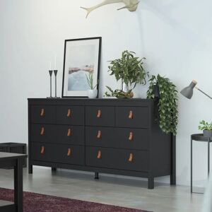 Mercury Finnmark 8 - Drawer Double Dresser black 79.7 H x 159.4 W x 38.4 D cm