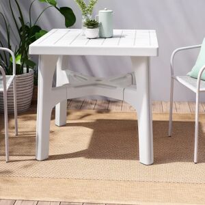 Dakota Fields Minnesota Plastic Dining Table white 73.0 H x 80.0 W x 80.0 D cm