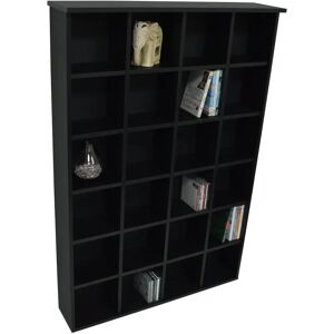 Latitude Run Multimedia Wall Mounted Open DVD/CD Shelf gray/black 130.5 H x 89.0 W x 20.0 D cm