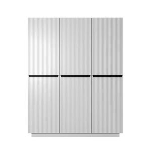 Canora Grey NICOLE SZAFA 150 3D white/black 207.0 H x 150.0 W x 62.0 D cm