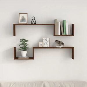 17 Stories Gjystina 4 Piece Floating Shelf brown 20.0 H x 100.0 W x 15.0 D cm