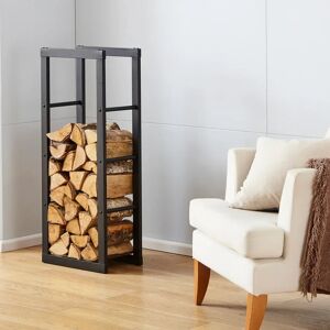 Ebern Designs Edelia 40Cm W Metal Log Rack 100.0 H x 40.0 W x 25.0 D cm