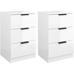 Latitude Run Ivell Bedside Cabinets white 65.0 H x 40.0 W x 36.0 D cm