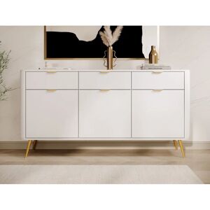 Canora Grey Aryal 163.5cm Sideboard white 84.0 H x 163.5 W x 38.0 D cm