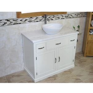 Brayden Studio Robie 1000mm Free-standing Single Vanity Unit white 80.0 H x 100.0 W x 50.0 D cm