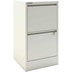 Bisley Home Filer 2 Drawer Filing Cabinet white 67.2 H x 41.3 W x 40.0 D cm