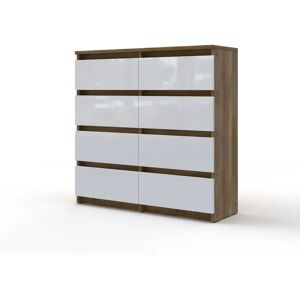 Ebern Designs Everardo 8 Drawer 106Cm W Double Dresser brown 106.0 H x 106.0 W x 30.0 D cm