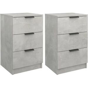 Latitude Run Ivell Bedside Cabinets gray 65.0 H x 40.0 W x 36.0 D cm