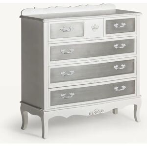 Fleur De Lis Living Sargent 100Cm W Chest Of Drawers brown/white 100.0 H x 100.0 W x 40.0 D cm