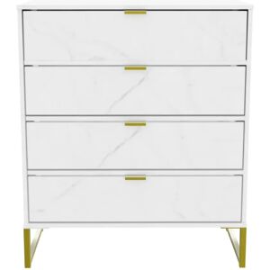 Canora Grey Addilynne 4 Drawer 76.5Cm W Chest of Drawers white 91.0 H x 76.5 W x 39.5 D cm