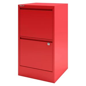 Bisley Home Filer 2 Drawer Filing Cabinet red 67.2 H x 41.3 W x 40.0 D cm
