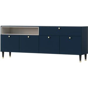 Brayden Studio Asar Accent Chest black/blue/brown 55.0 H x 200.0 W x 40.0 D cm