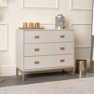 Canora Grey Airyona 3 Drawer 90.5Cm W Iron Chest of Drawers brown 78.0 H x 90.5 W x 39.0 D cm