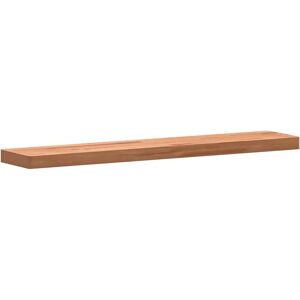 17 Stories Myshayla Beech Solid Wood Bracket Shelf brown 4.0 H x 100.0 W x 20.0 D cm